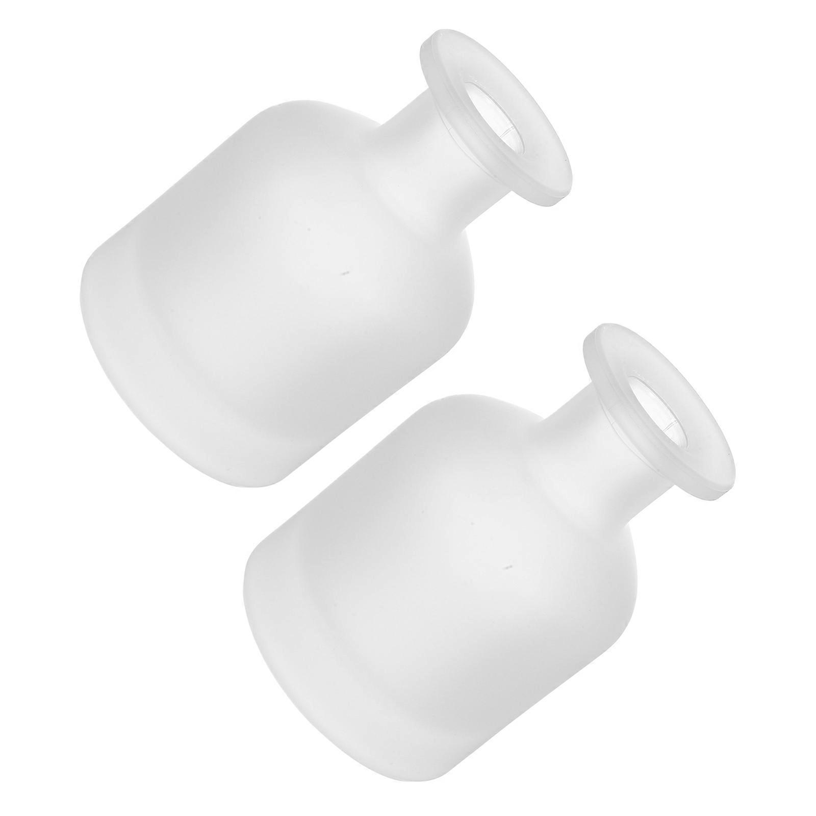 Glass Cylindrical Diffuser Bottles   Refillable Aromatherapy Containers for Home & Office   Elegant Oil Jars for Essential Oils   Easy to Clean &