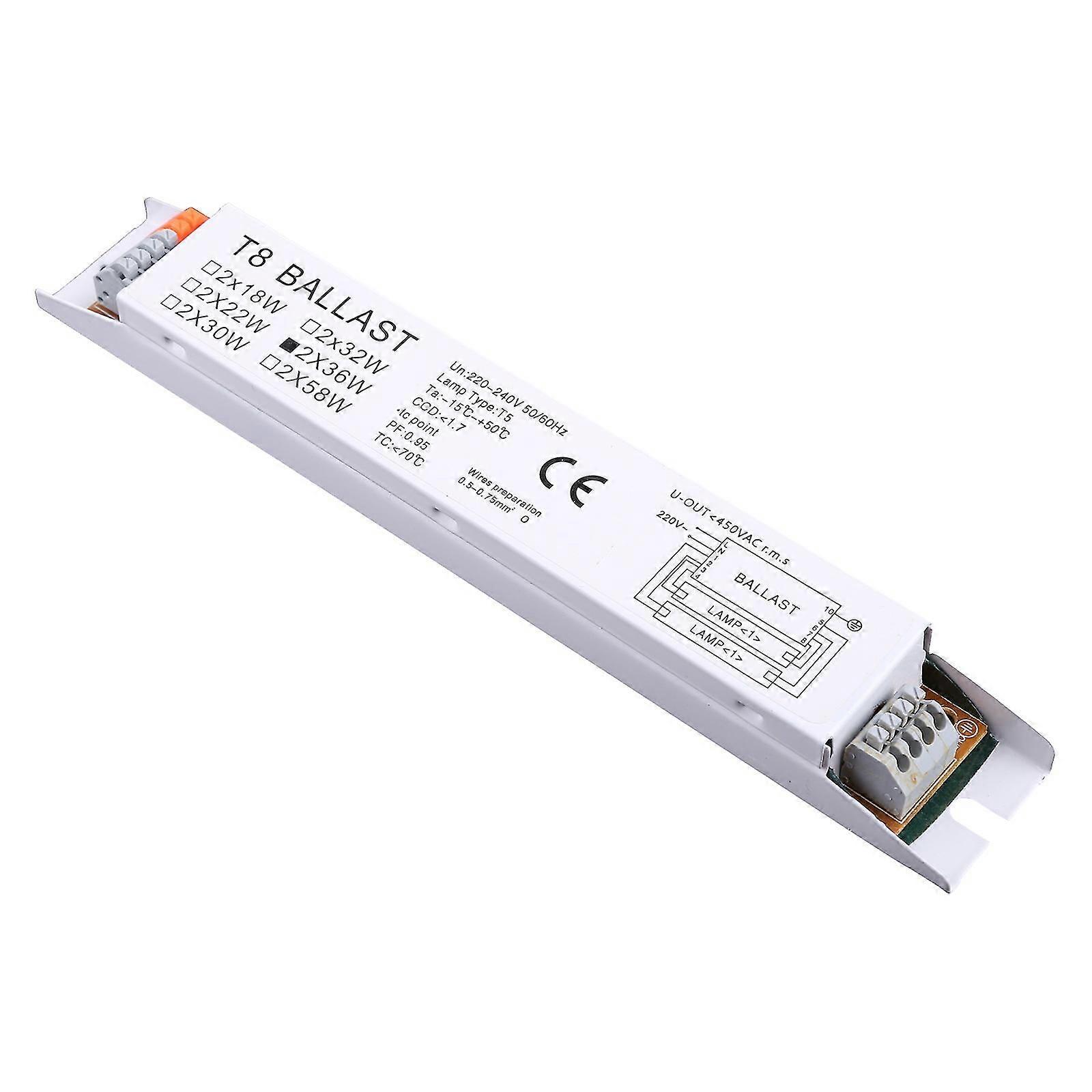 1Pc T8 2x36W ηλεκτρονικό έρμα για τον UV μικροβιοκτόνο λαμπτήρα, λαμπτήρας φθορισμού