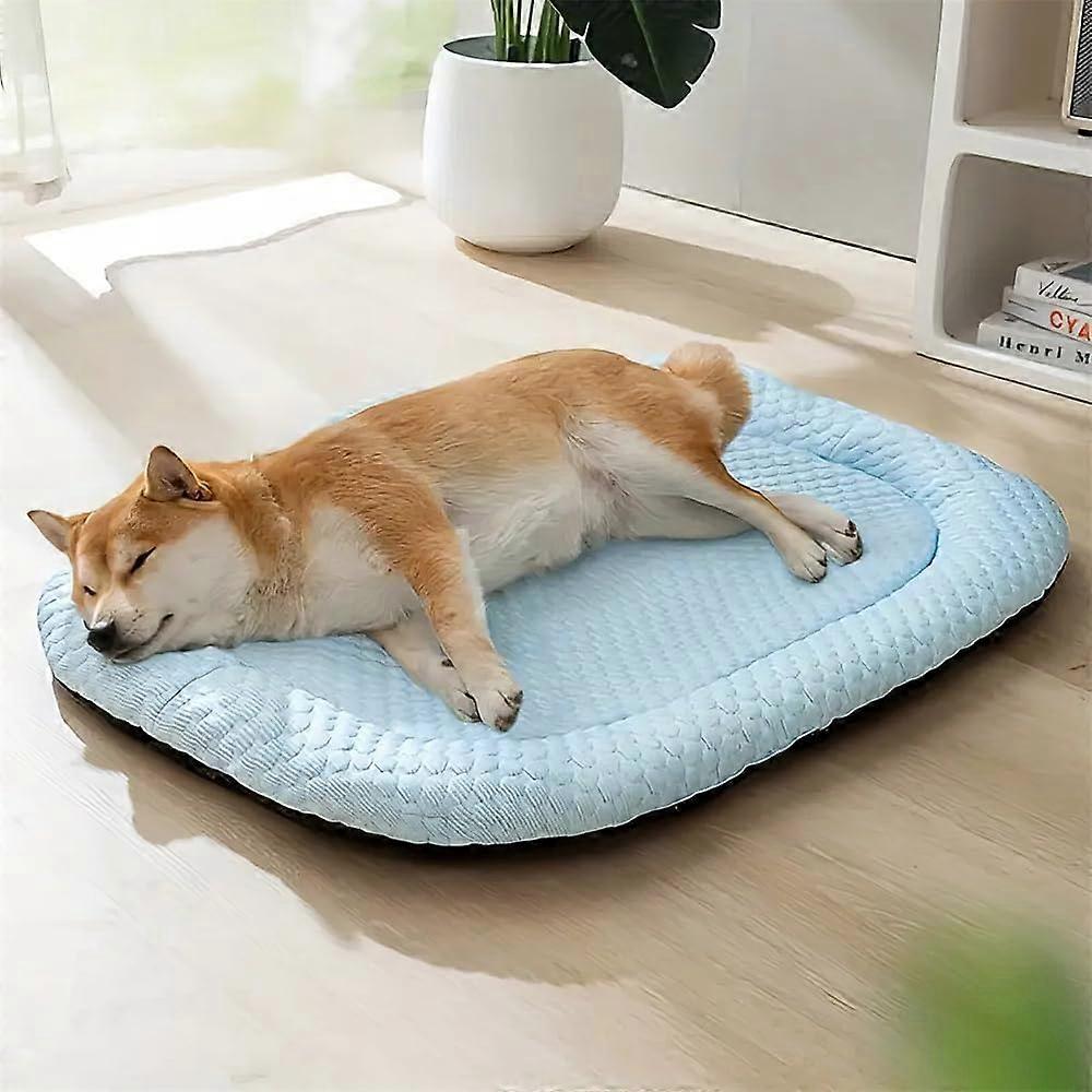 PetCool Cooling Dog Bed for Summer – Breathable Dog Mat Made of Ice Silk, Portable Washable, for Indoors Car, Pet Cooling Pad in 4 Sizes (M)