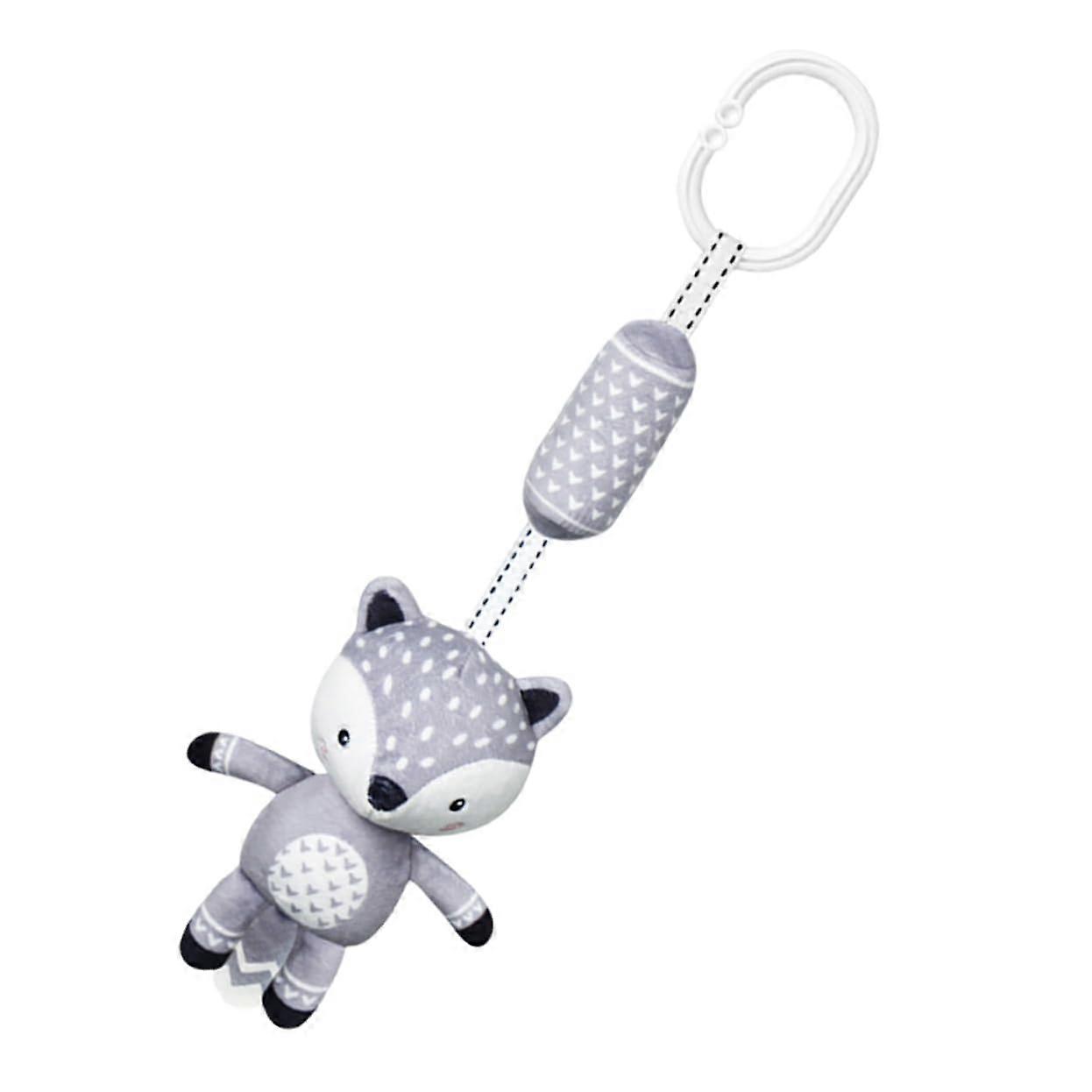Rattle with Hanging Animal Design for Toddlers - Cute Plush Toy for Strollers, Promotes Fun and Development