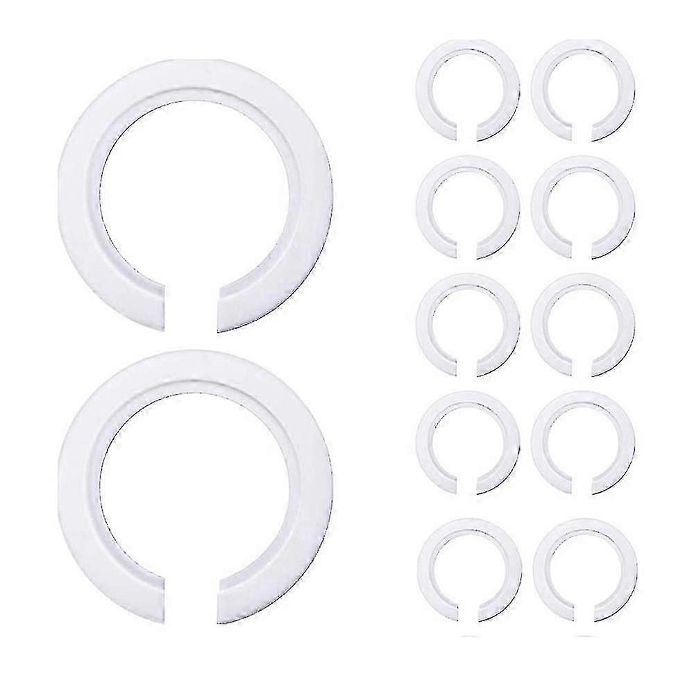12st lampskärm, E27 till E14 hålomvandlare, lampskärmsringreducerare för montering av skruvlampskärmar till