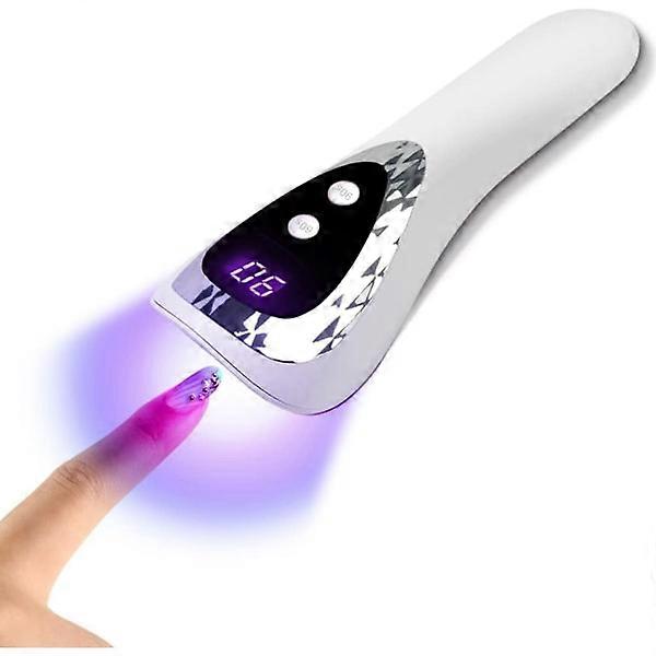Handheld LED UV nail lamp, white