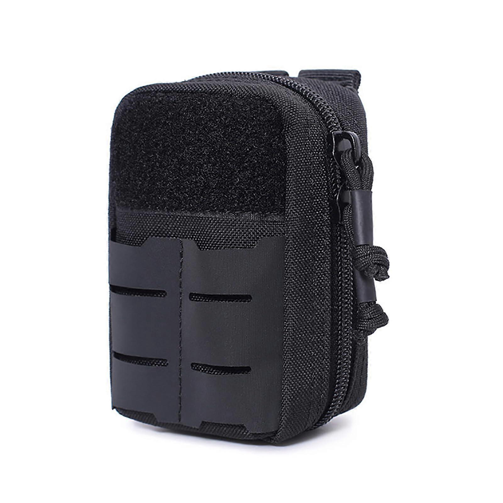 Tactical Nylon Medical Bag for Outdoor Camping and Hiking - Portable Travel Bag in Black Color