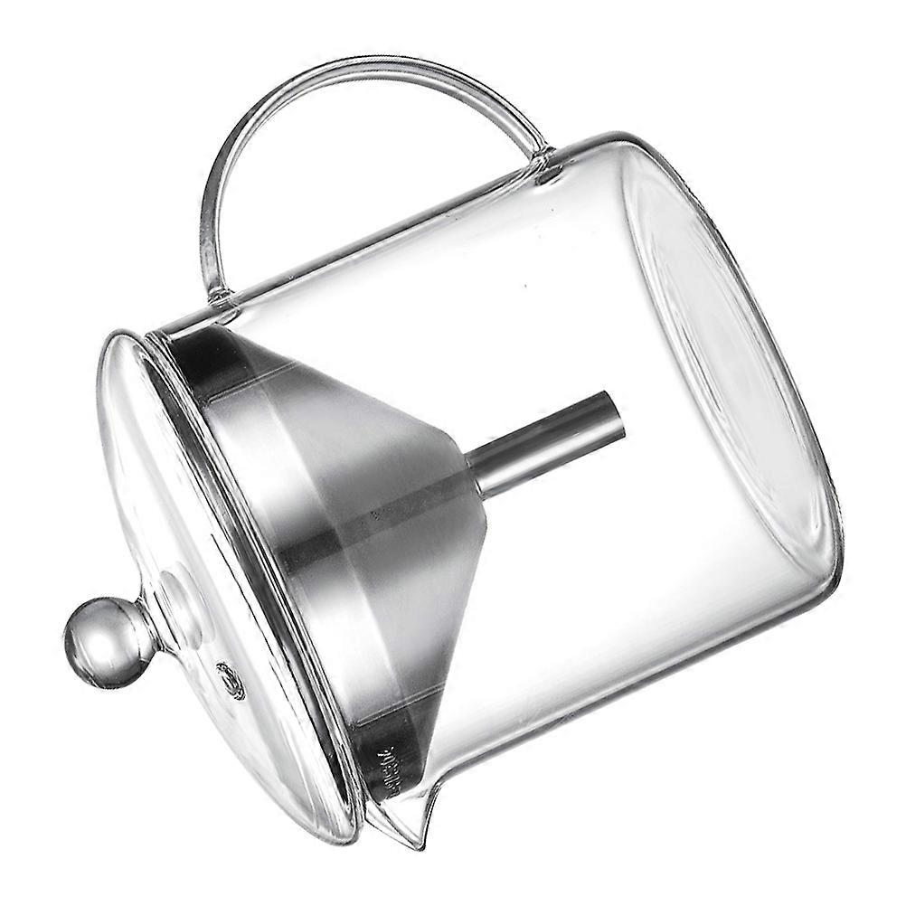 Ölsieb Topf Fettdose Haushaltsölbehälter zum Kochen mit transparentem Borosilikatglas 1 Stück