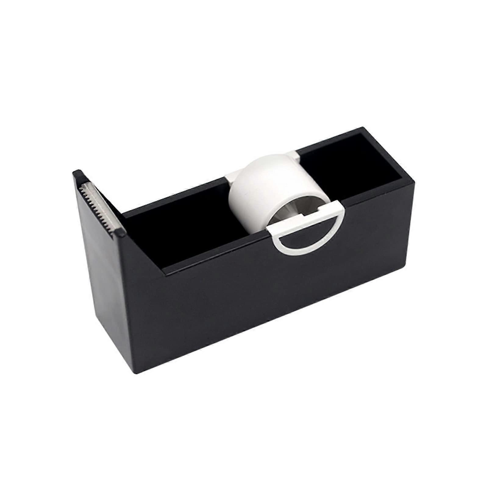 Tape dispenser with base – tape cutter, manual DIY packaging tools, sealing machine / 1035(Black) Black
