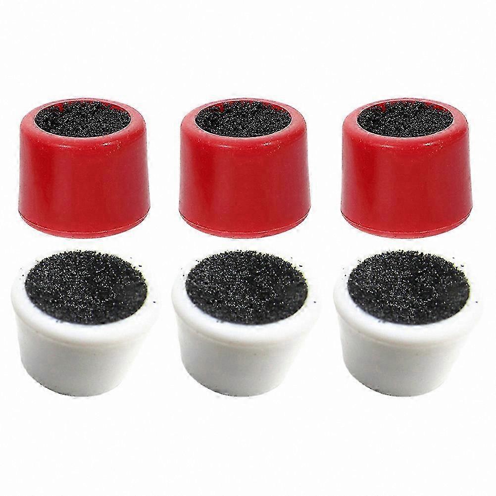 6-Piece Pool Cue Tip Shaping Tool Set with Plastic Burnisher and File for Cue Maintenance and Repair