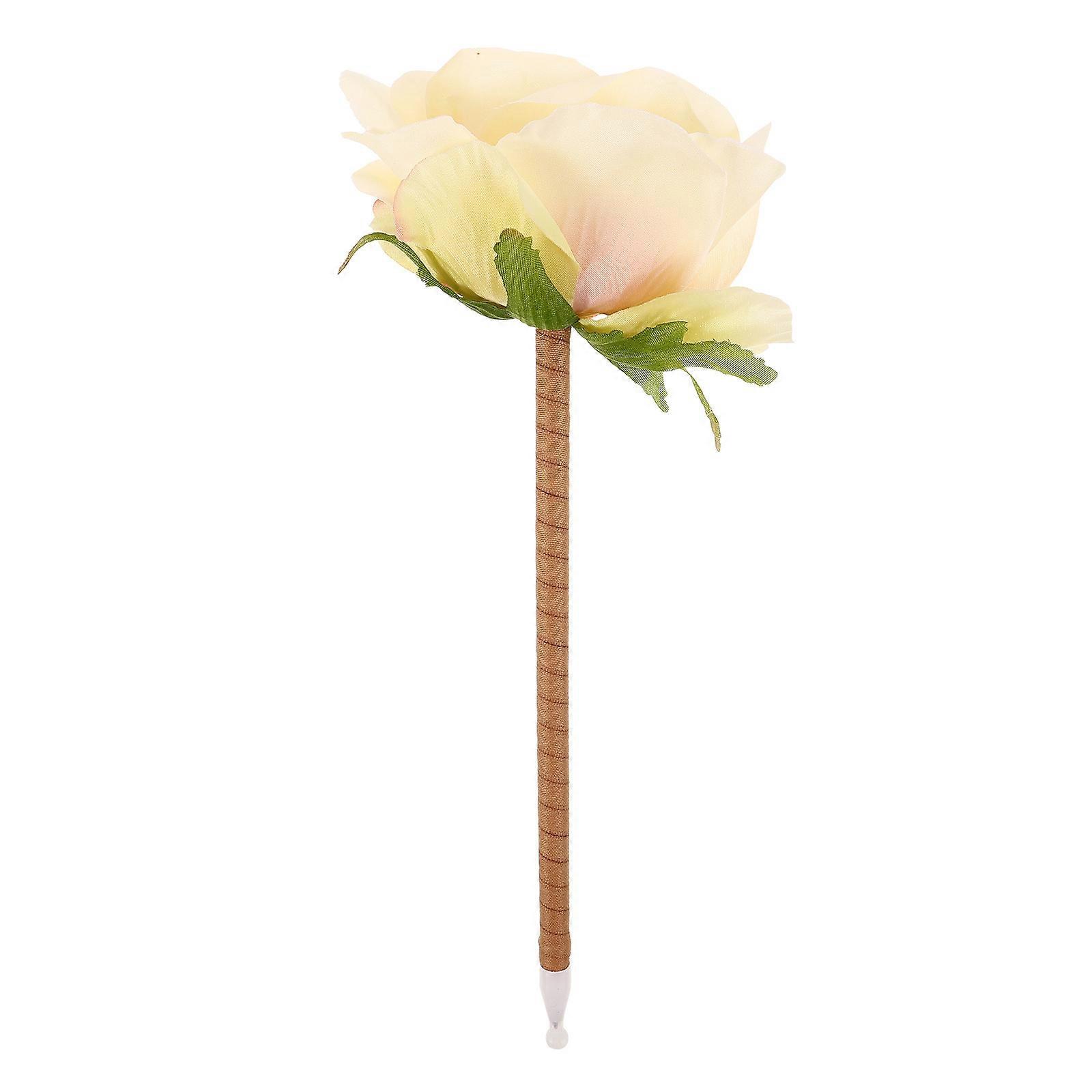 Artificial Flower Pen Mothers Day Gift Flower Curve Pen Long-Lasting Preservation 1Pack