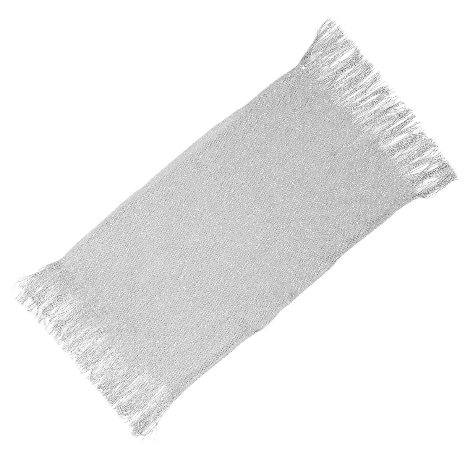 Silver Women Sun Protection Shawl Wrap Made of Polyester for Decoration and Everyday Use