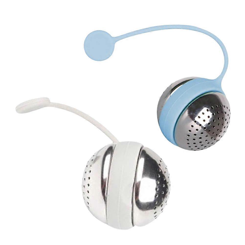 Stainless Steel Tea Infuser Set 2pcs Multifunctional Filter for Home Use and Easy to Clean Multi Color