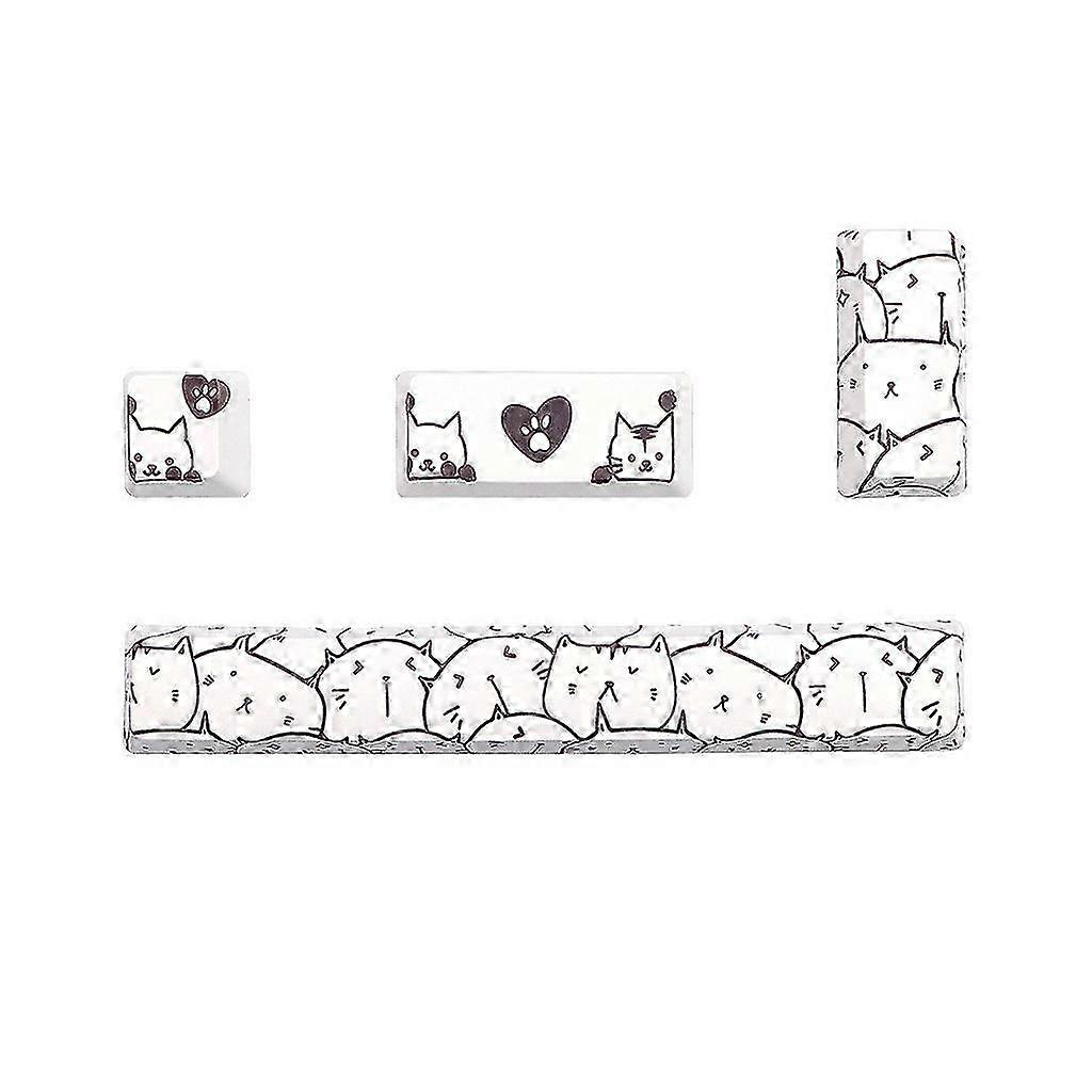 Keycap Set Custom Keycaps 6.25U Five Sides 4 keys Dye-sub Space+ESC+Enter+Numpad Enter