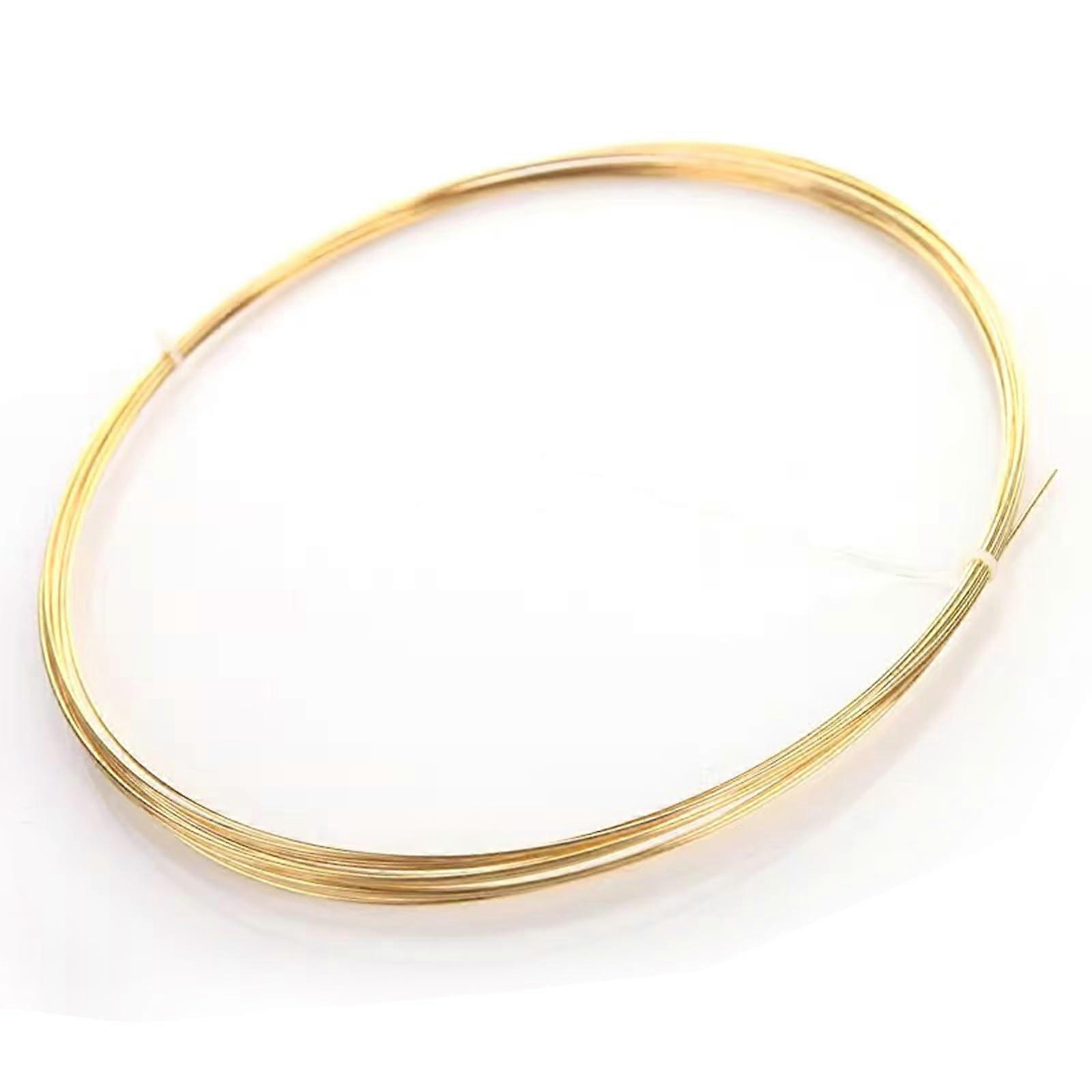 Brass wire, brass metal wire, suitable for fence maintenance, weight 1kg, diameter: 0.4mm