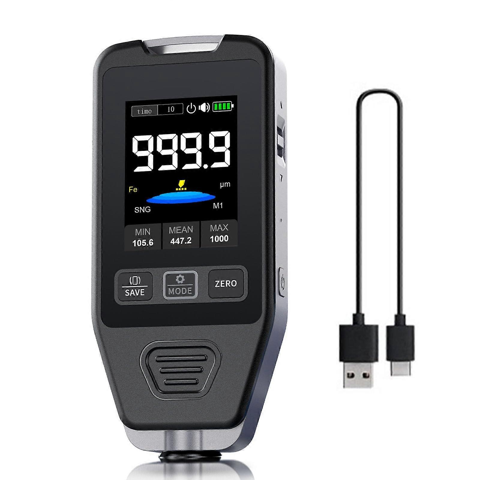 Compact car paint thickness gauge, versatile coating thickness meter, easy to carry, for professionals and enthusiasts.