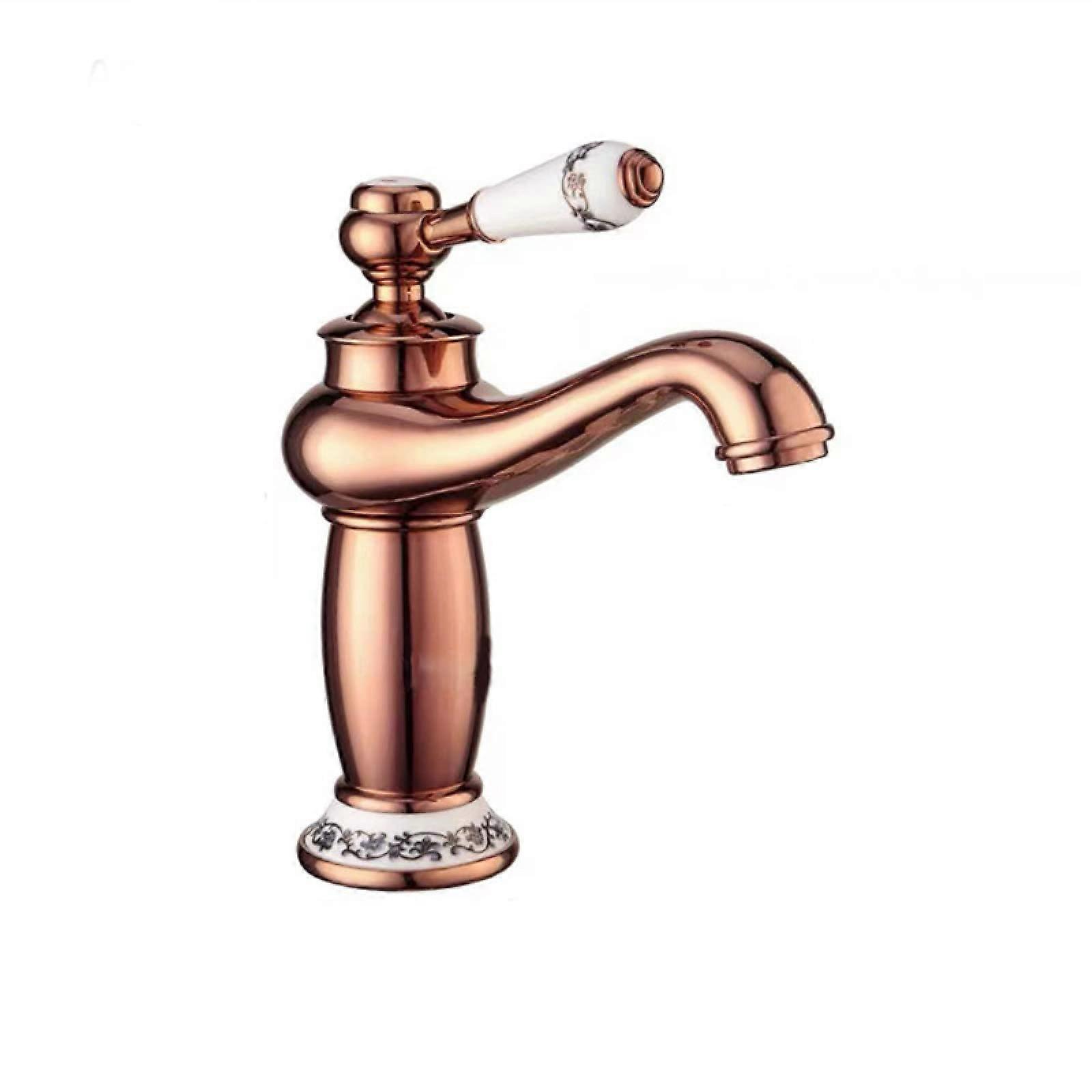 Full Copper Faucets Hot and Cold Sinks Retro Faucets Basin Basin Faucets Ref: 6767