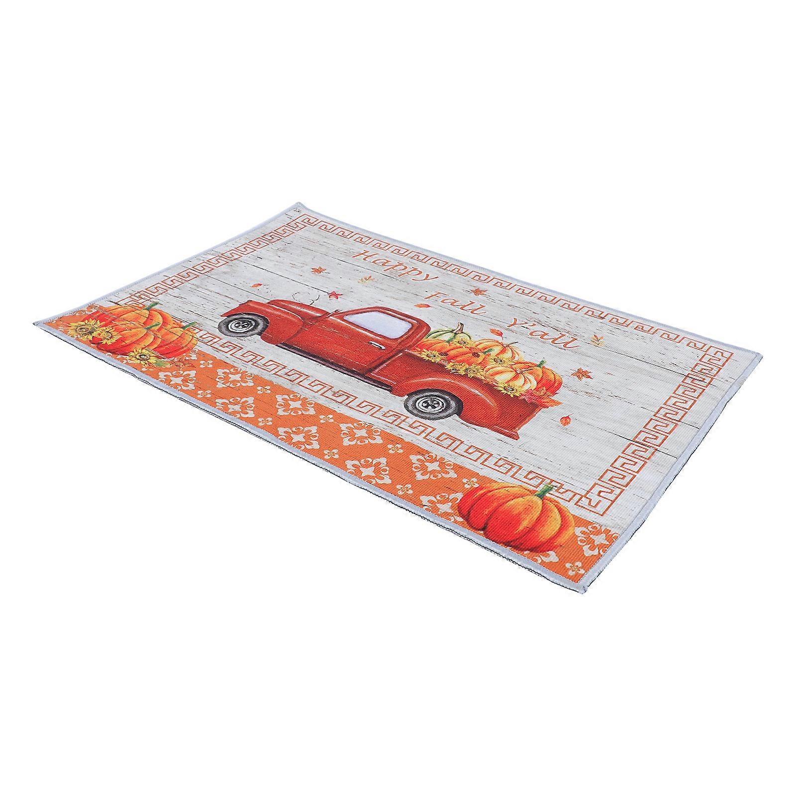Household Floor Mat 1Set Moisture Absorption Practical Design Thanksgiving Carpet Hallway Kitchen Bathroom Home Decor Item
