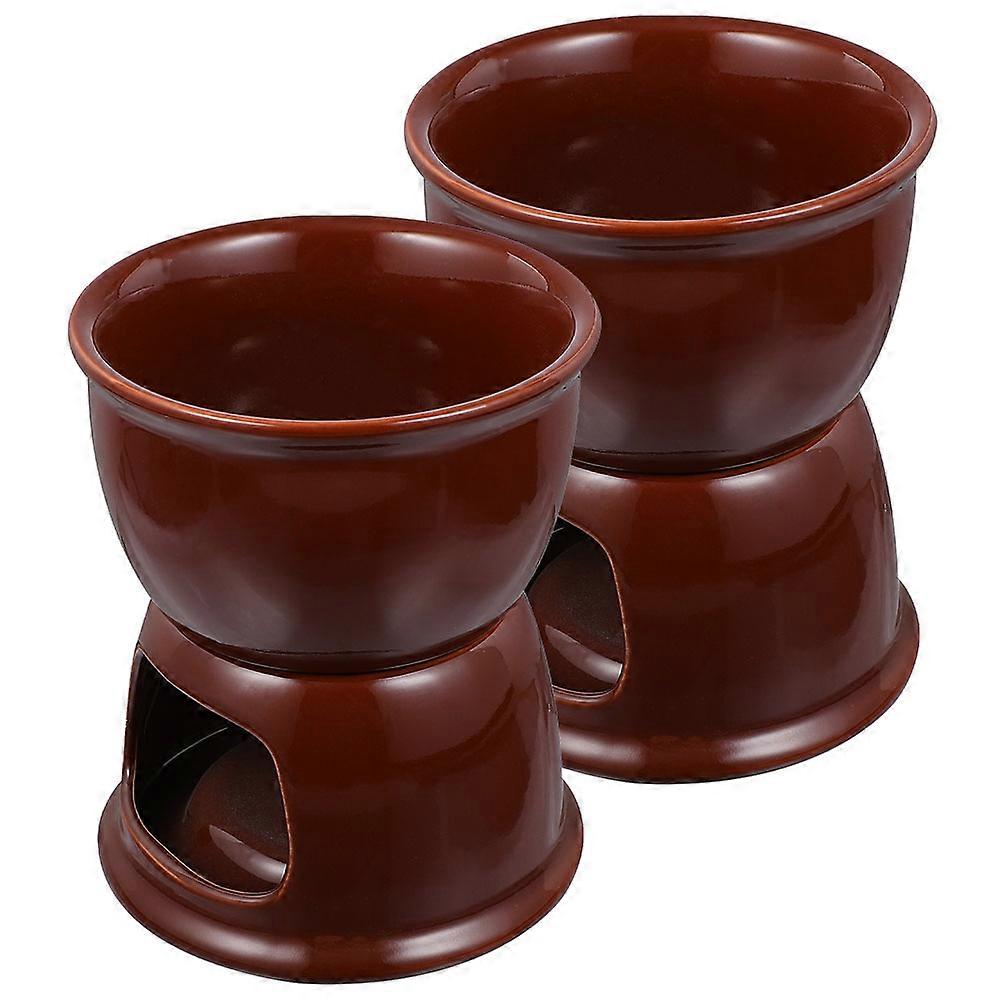 Here's a polished product description for your **2pcs Ceramic Chocolate Melting Pot**:
### 🍫 **2pcs Ceramic Chocolate Melting Pot – Stylish