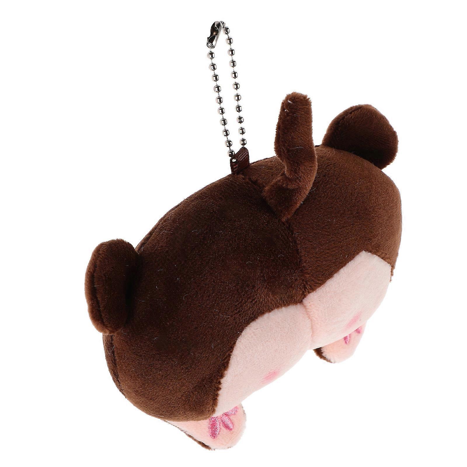 Cute Monkey Butt Plush pendant Keychain for Bag Decoration Multi Color 2 5 Inches