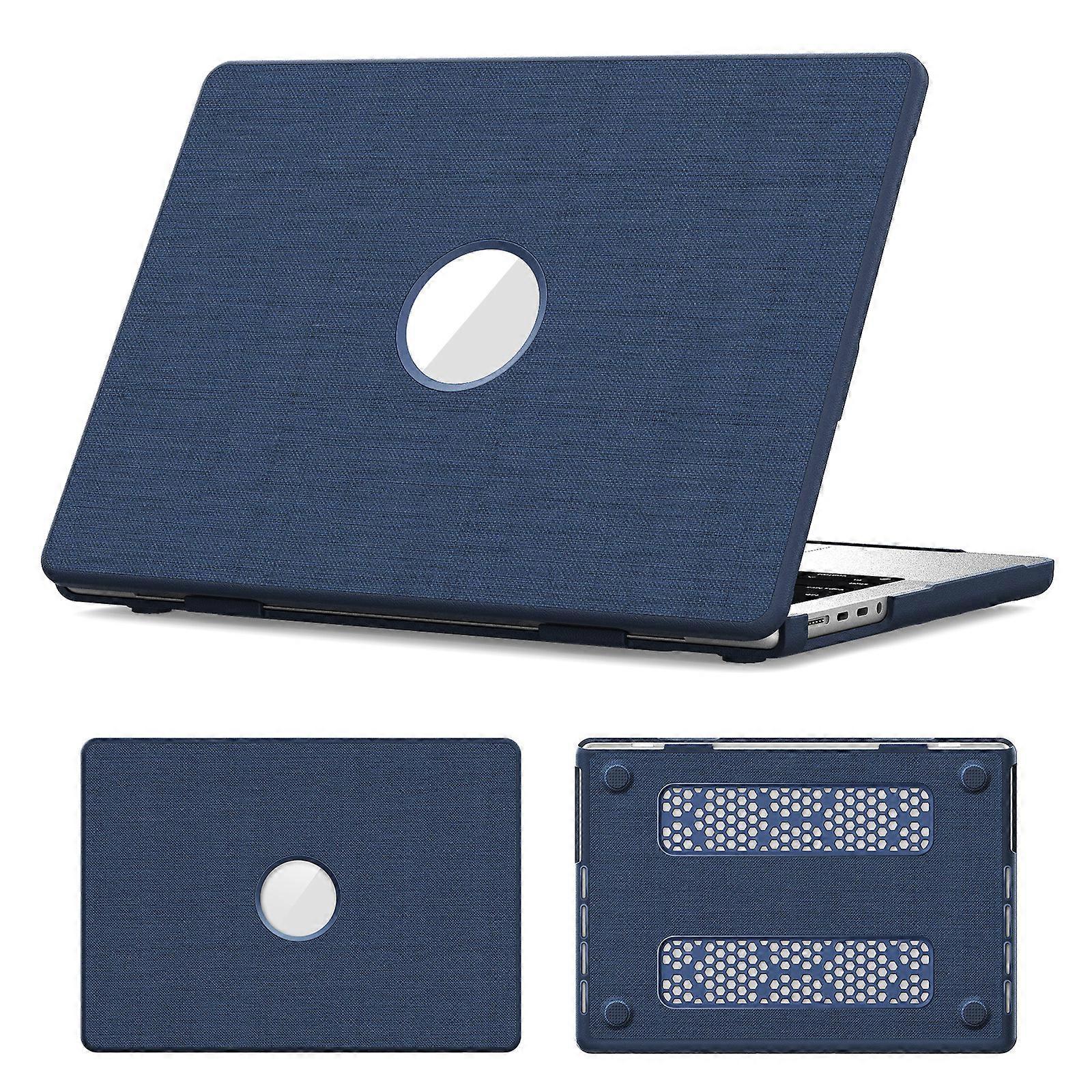 Laptop Case for MacBook Pro 14 inch (2024) (2023) (2021) (A2442 M1 Pro M1 Max A2779 M3 A2918 A2992 M4 A3112 A3185 A3401) Protective Cover Navy Blue