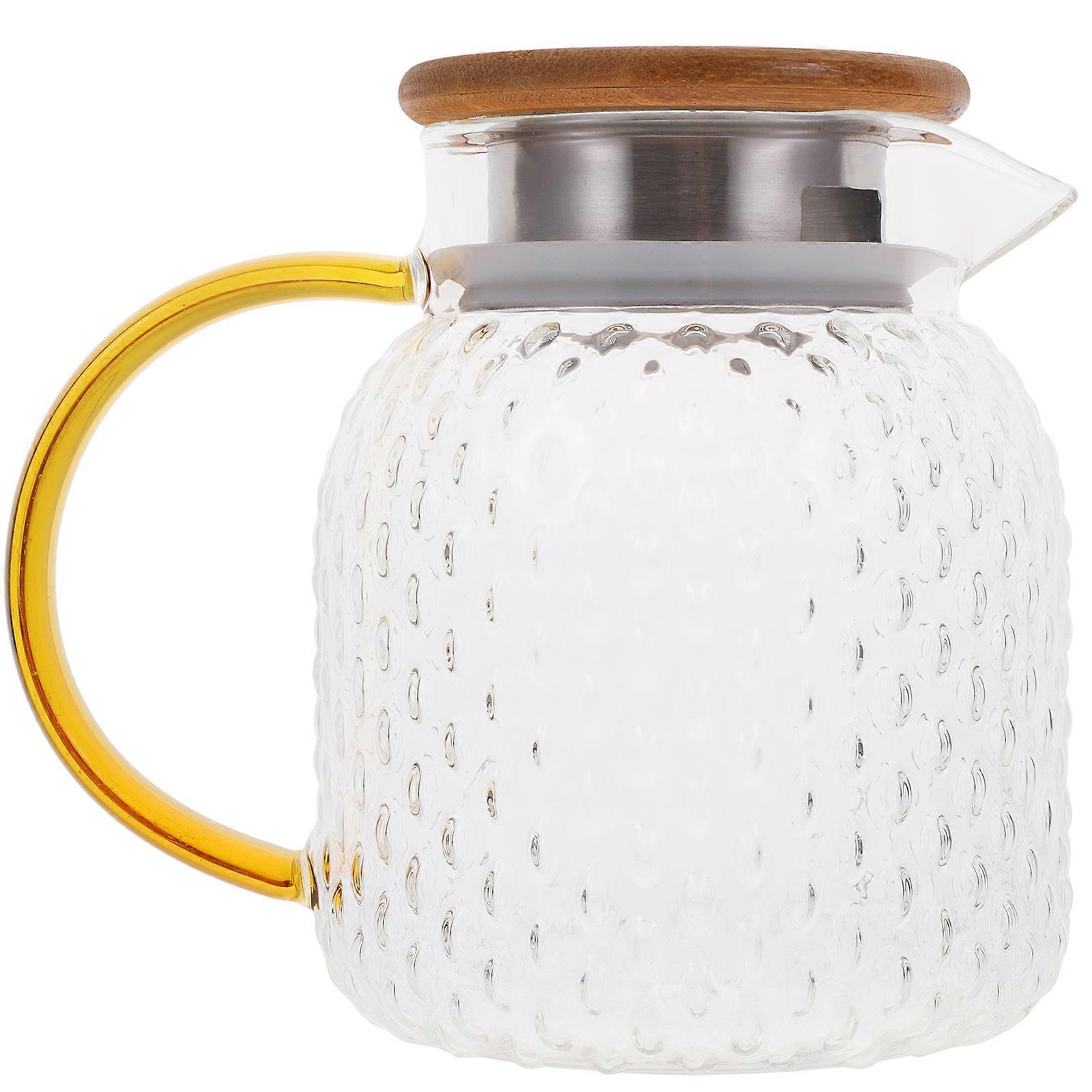 Transparent Glass Water Pitcher for Home Use Large Capacity 1000ml Ideal for Tea Party Cooling Drinks Storage