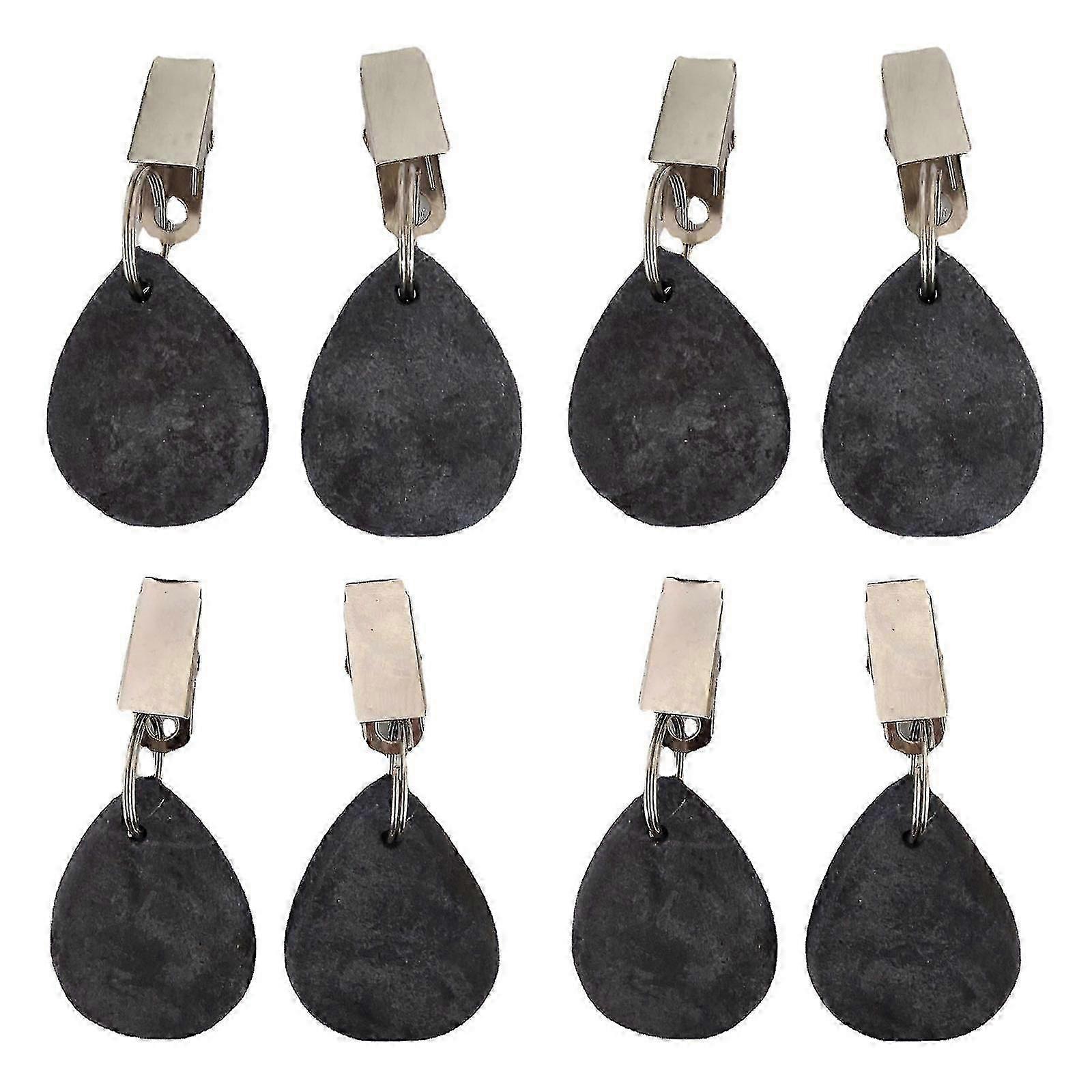 大理石テーブルクロスウェイト8個セット、屋内屋外テーブルハイウェイ用滑り止めファブリッククリップ