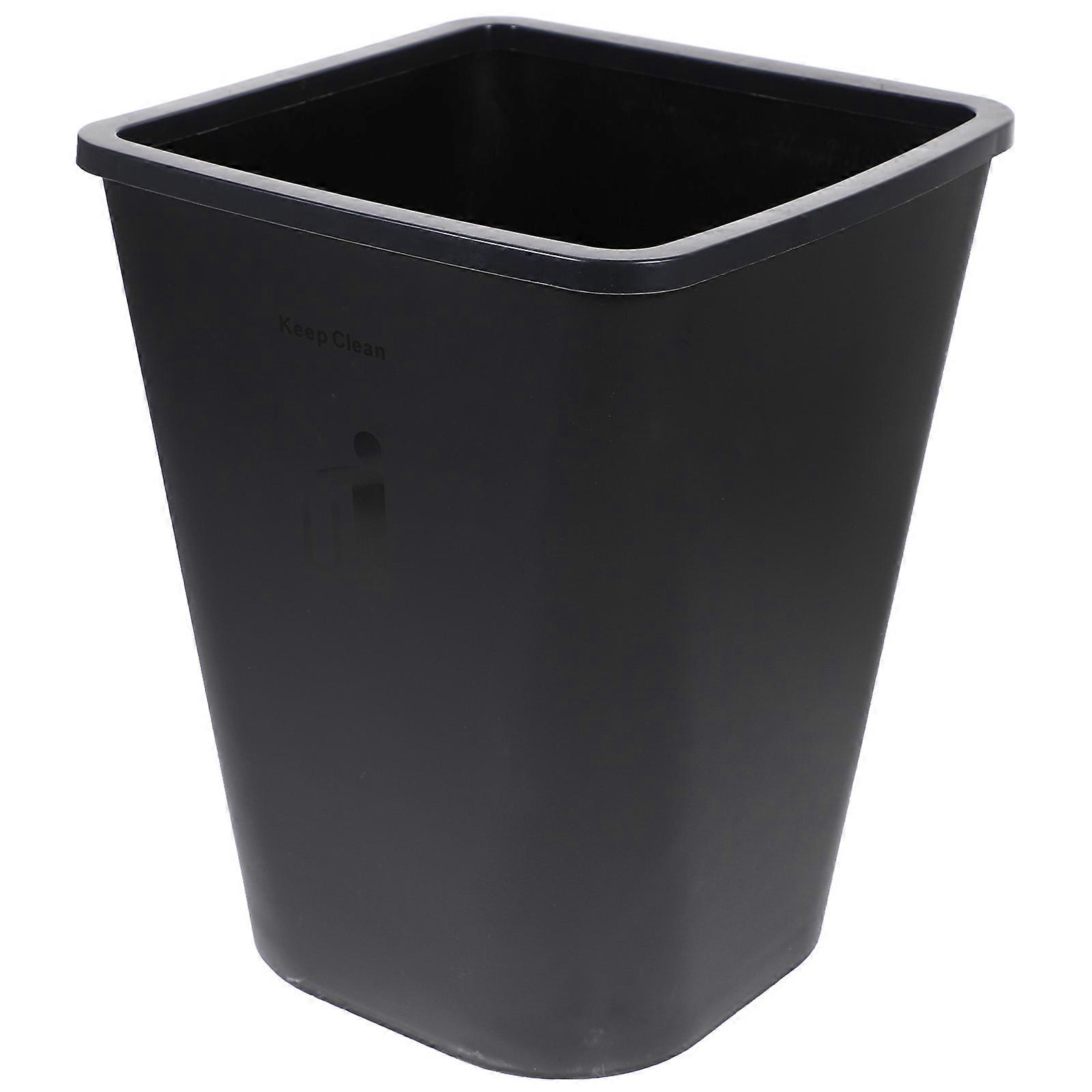 Plastic Trash Can for Home Use Black Color Suitable for Bedroom Living x 10 Inches