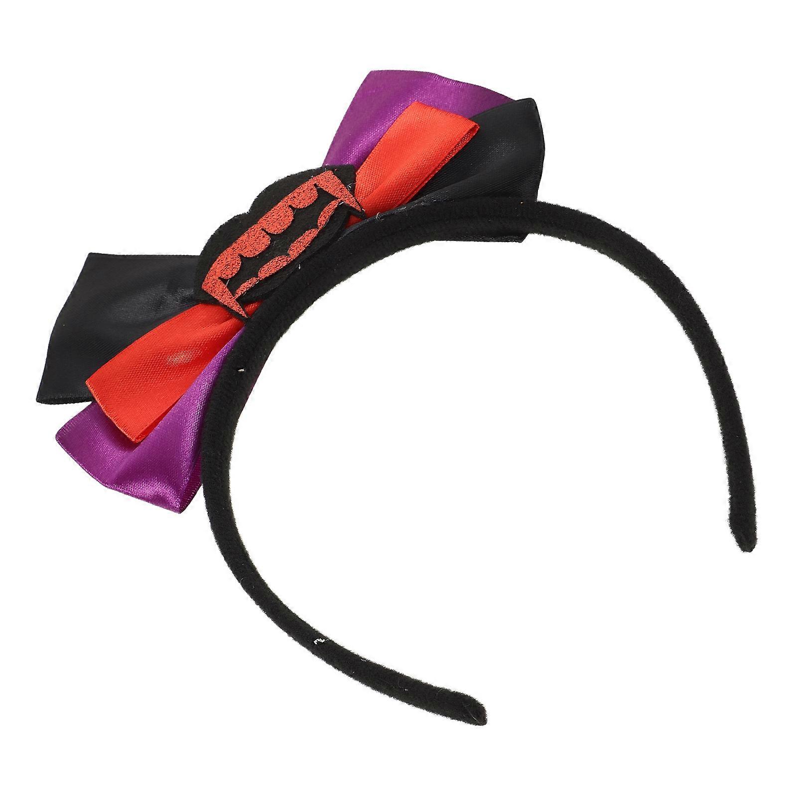 Festive Bowknot Hairband For Women And Cosplayers Ideal For Halloween Parties With Large Bow Design And Assorted Color 1Pcs