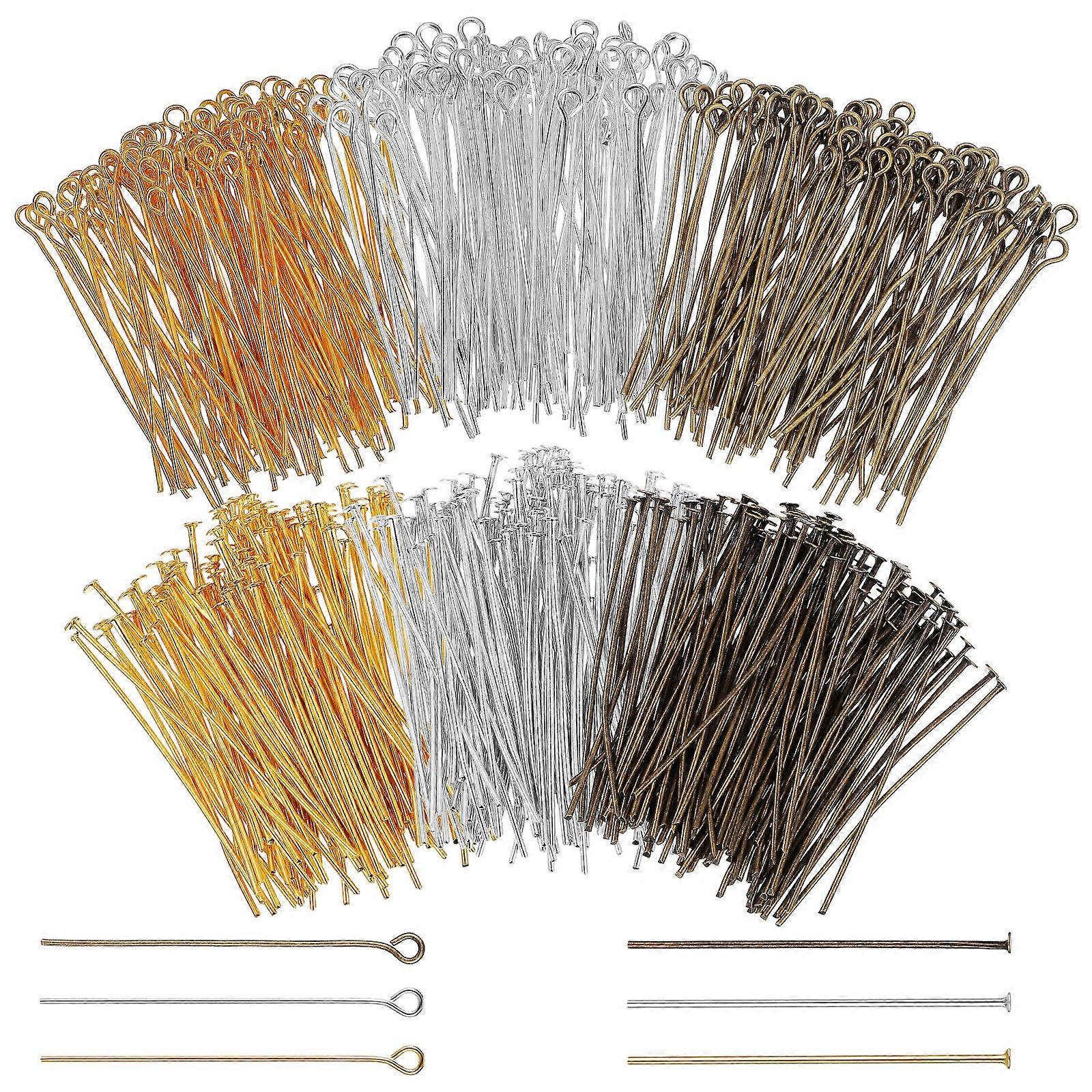 Jewelry Making Head Pins 1 Set For Crafting And DIY Projects Multi Colors Fade-Resistant Accessories 600 Pins