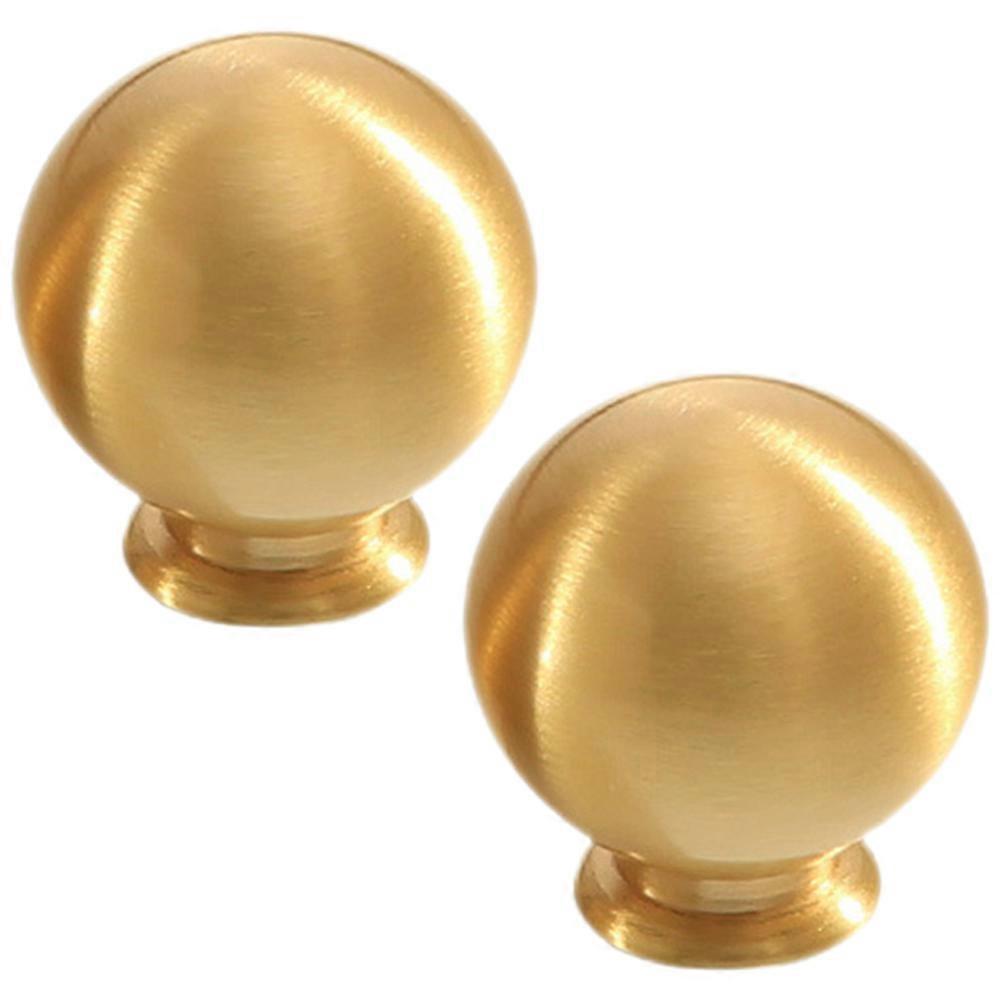 Copper Ball Shape Door Handle 2Pcs Suitable For Closets Cabinets Replacement Solutions