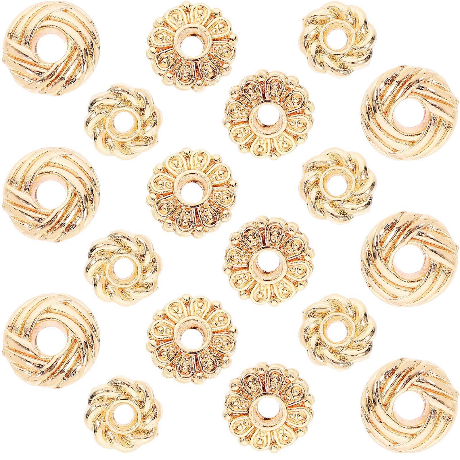 300Pcs Spacer Beads For Crafting Handmade Jewelry Accessories In Golden Color Ideal For DIY Projects And Jewelry Making