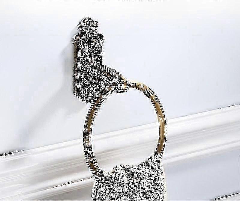 Rectangular Bathroom Hardware Set with Vintage Carved Design for Creative Decorative Use