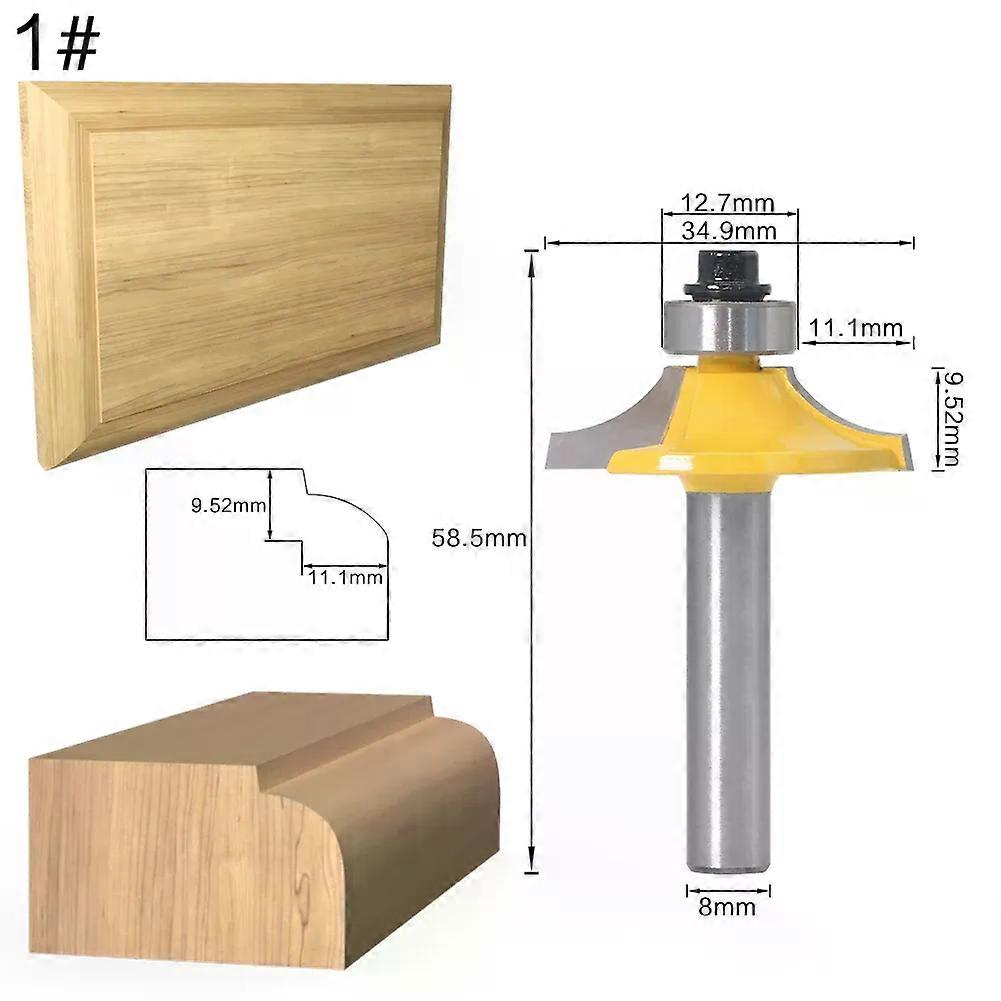 4PC 8mm Shank Drawer Front & Cabinet Door Front Router Bit Set - woodworking cutter woodworking bits