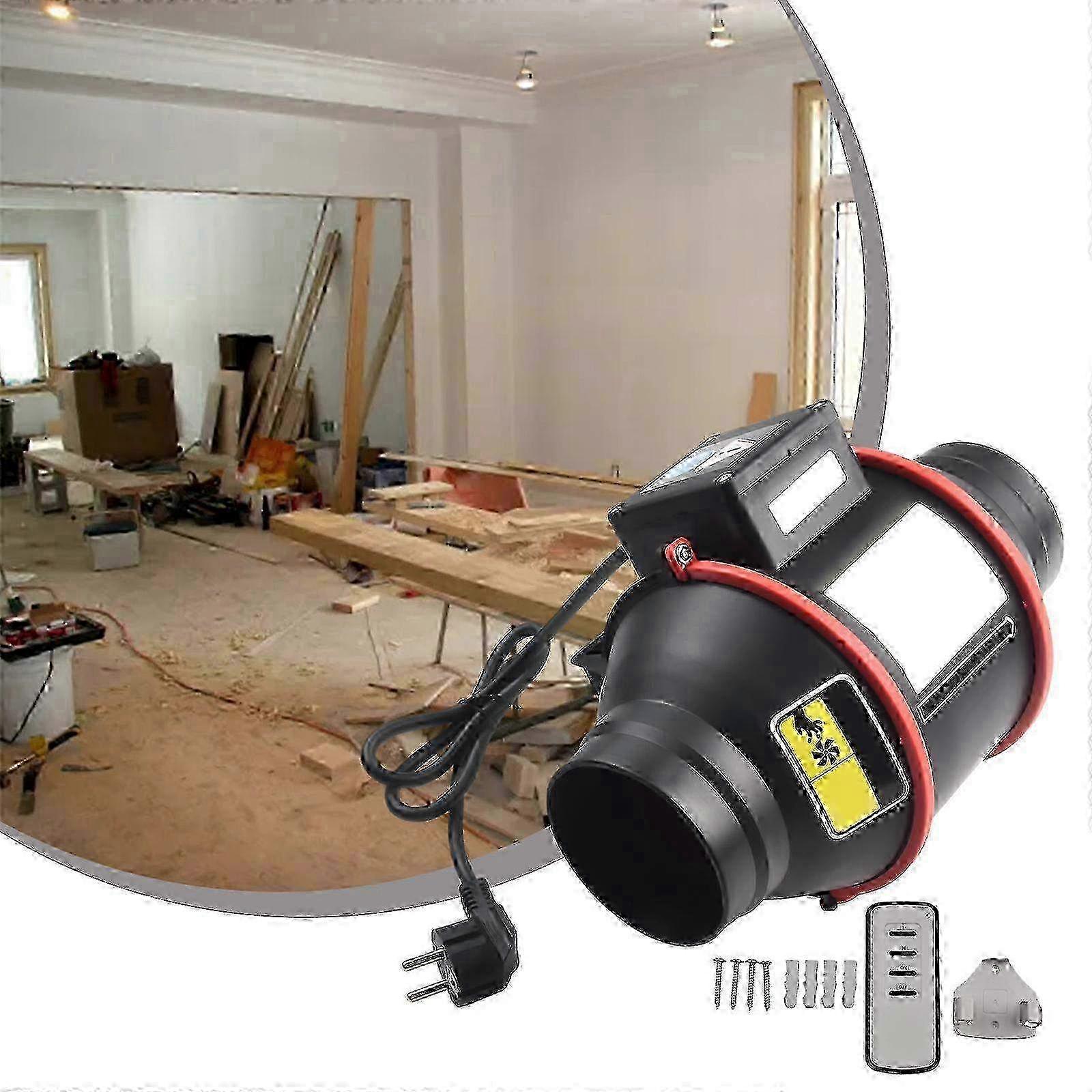 Flue Exhaust Fan 100mm Inline Duct Fan Extractor Fan With Variable Speed Remote Control Ventilation And Clean Air Protect Edition 527