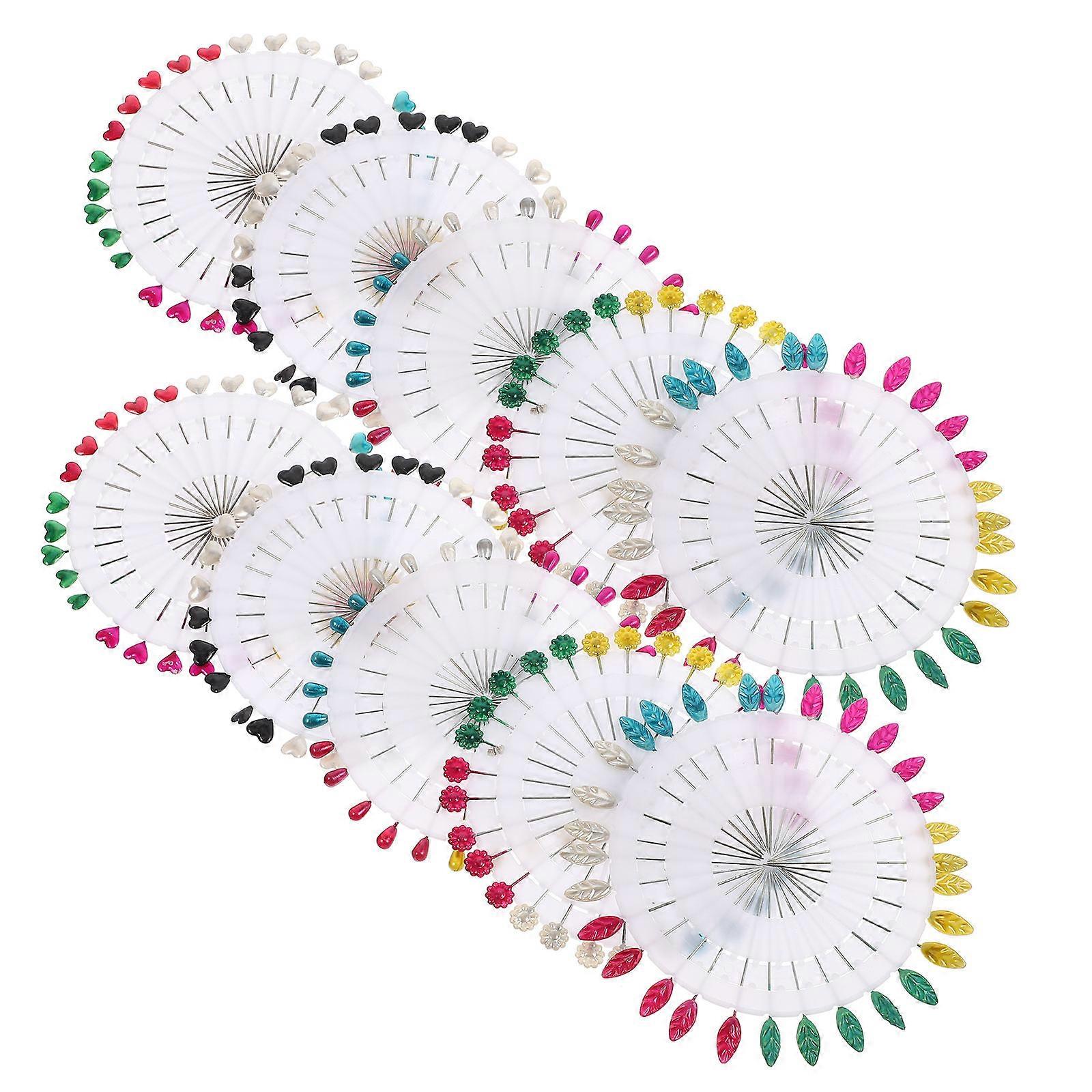 10 Sets Of Colored Pin For Fabric DIY Sewing Pin Straight And Decorative Ideal For Making Sewing Projects