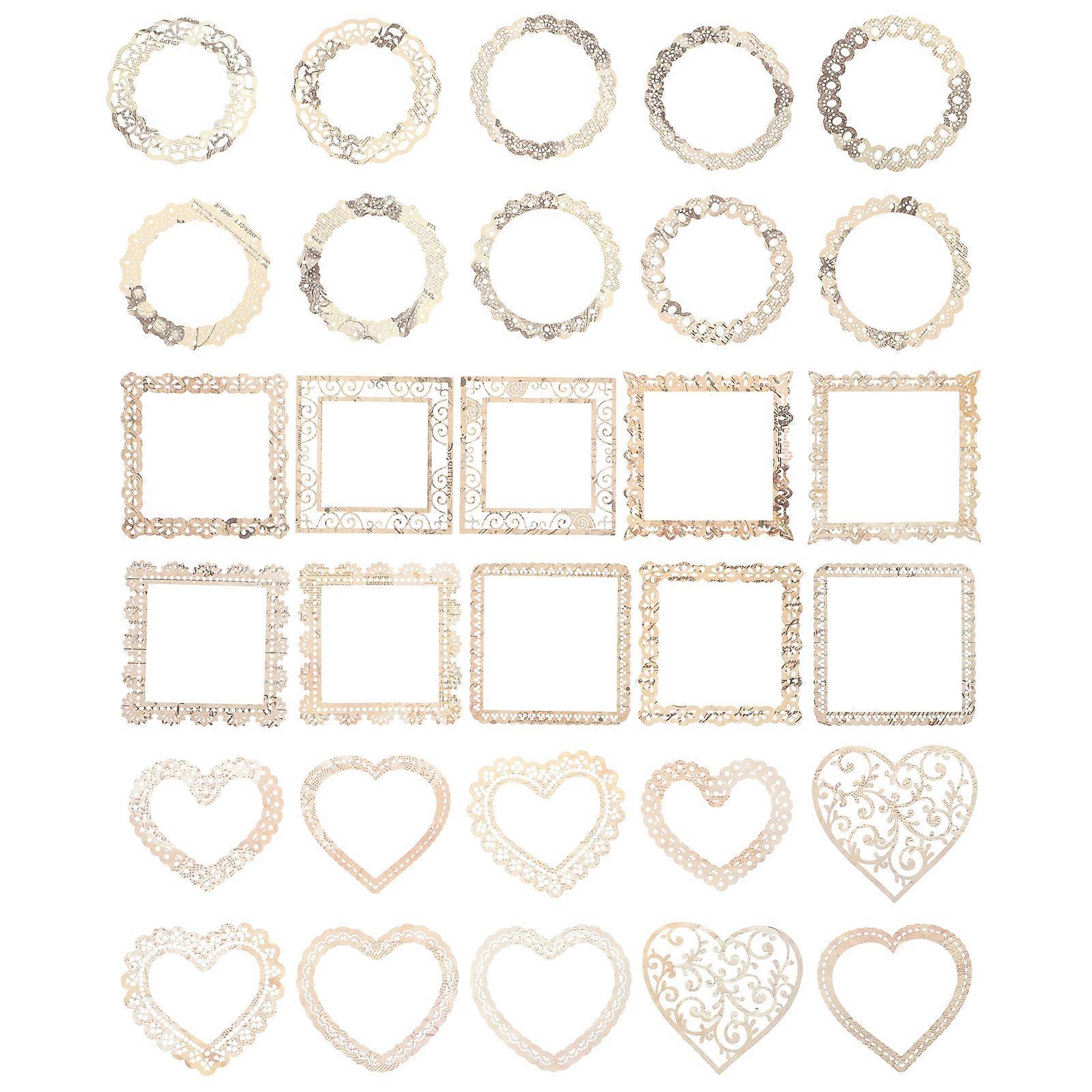 Assorted Color Scrapbooking Frames 30Pcs DIY Craft Papers Suitable For Packaging And Decorating Uses
