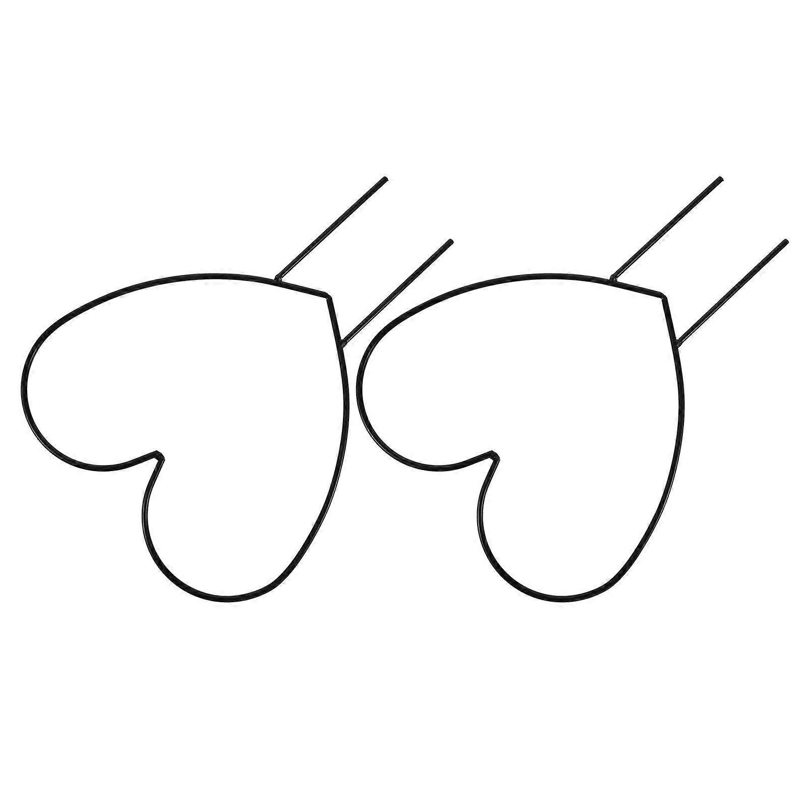 Heart Shaped Plant Climbing Support Rack for Garden 2Pcs