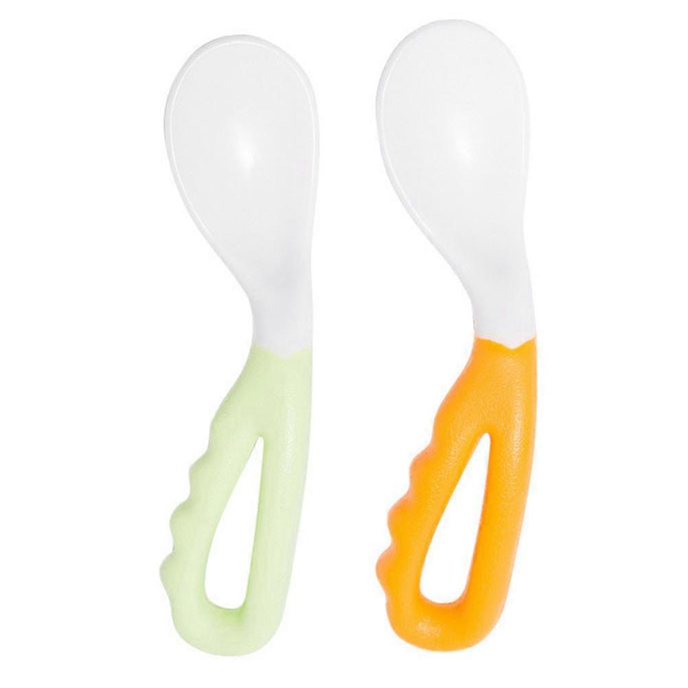 4pcs Bendable Training Spoons   Soft Round Tip Feeding Utensils for Baby Weaning & Hand Eye Coordination Practice