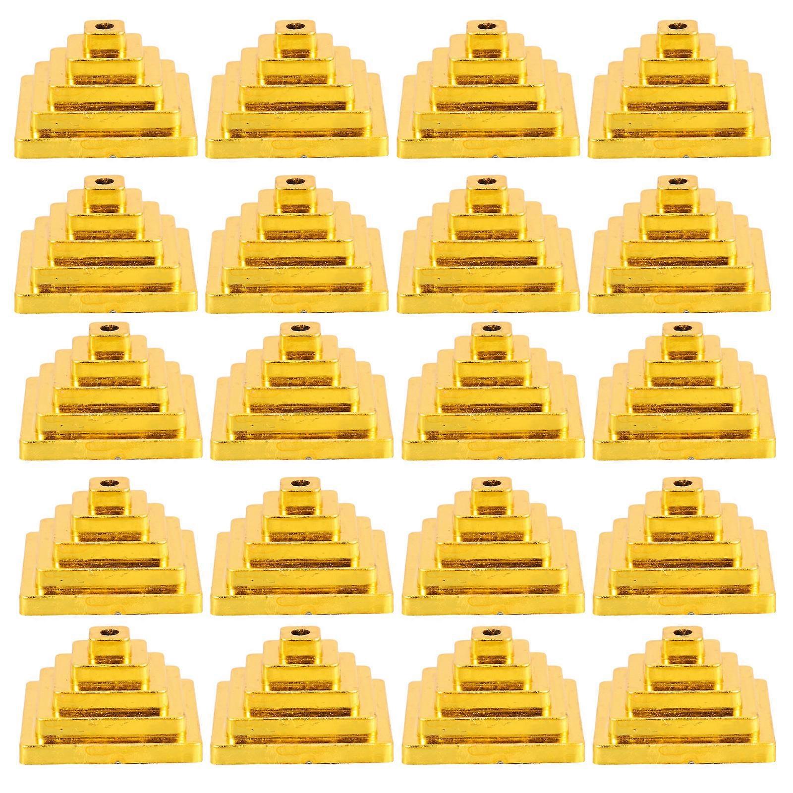 Golden Plastic Flagpole Holders for Home Use Sturdy Practical Easy to Install and Use 30 Pieces