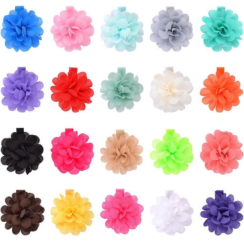 Here's a polished and professional product description for your **20pcs Small Flower Hair Clips**:

 

🌸 **20PCS Small Flower Hair Clips Set –