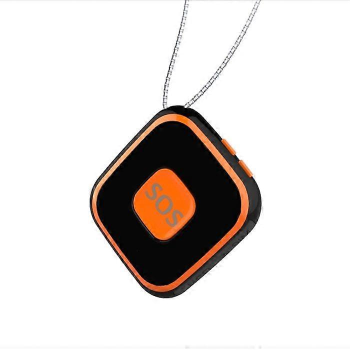 GPS Tracker Android iPhone SOS Alarm SMS Talking Clock Black Orange YONIS