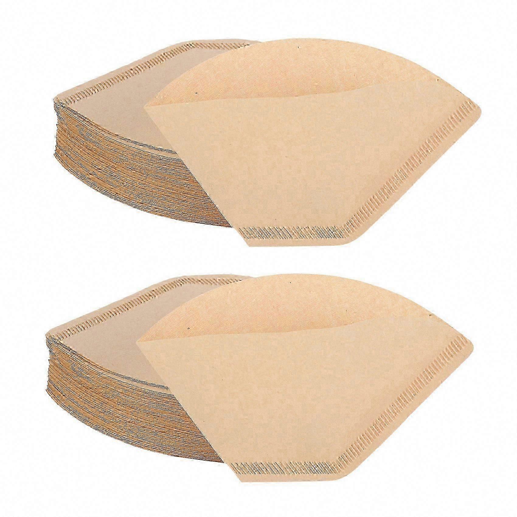 200Pcs Natural Unbleached Cone Coffee Filters for 4-6 Cup Pourover - Disposable Paper Filters