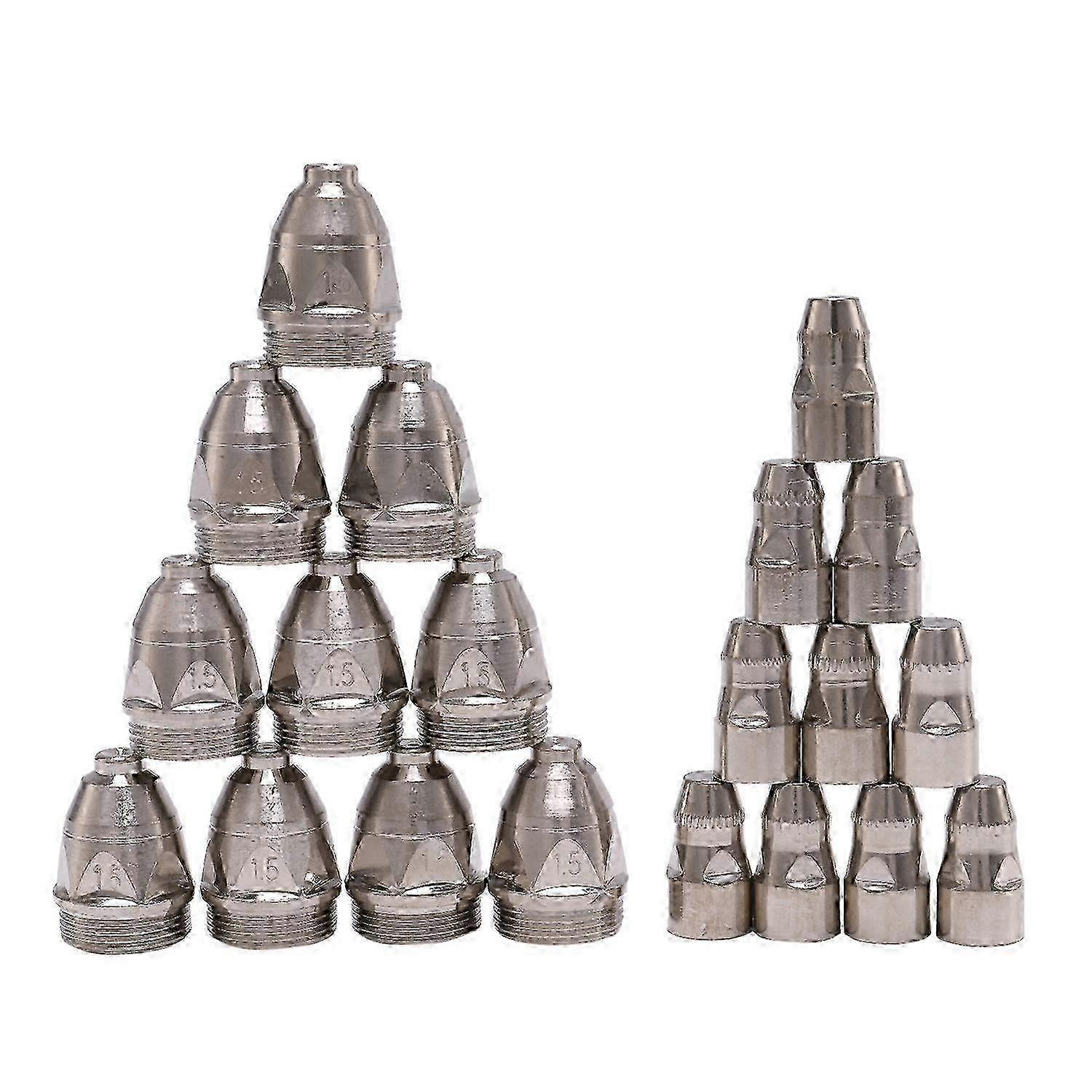 20Pcs P80 Plasma Cutter Consumables Kit Include Nozzle Tip Electrode for 80A CNC Cutting Torch