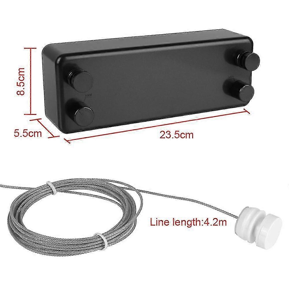 Retractable Laundry Hanger 4.2m Clothesline Bathroom Accessories Clothes Drying Rack Double Layer