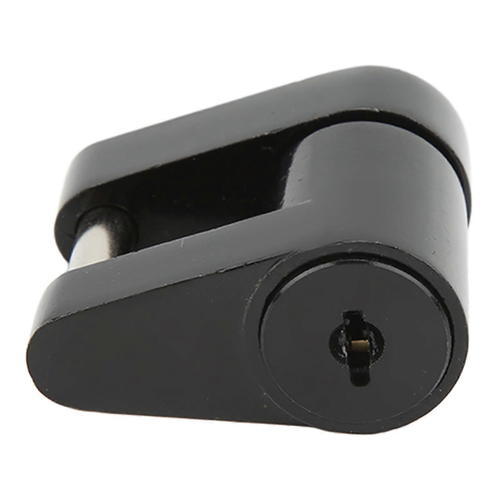 Μαύρη κλειδαριά ρυμουλκών 1/4in αντικλεπτική κλειδαριά συζεύκτη ρυμουλκών κραμάτων Zine με 2 κλειδιά για το τροχόσπιτο φορτηγών RV