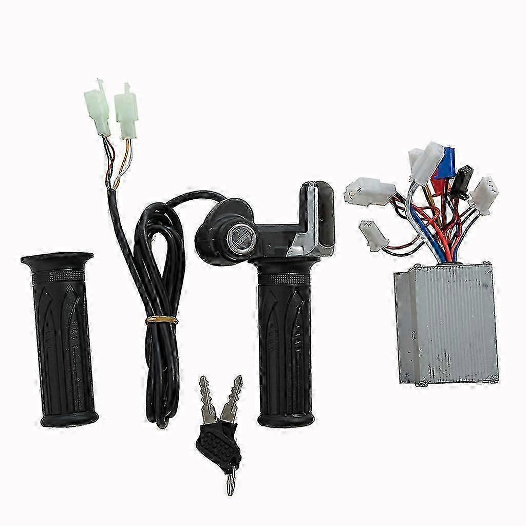 Motorized Scooter Accessory Kit with Brushed Controller and Twist Grip Throttle