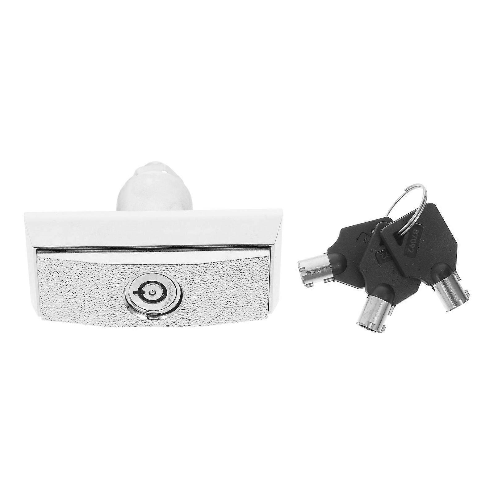 1 Set Universal T-Type Water Vending Machine Lock With Key Zinc Alloy Lock For Automatic Vending Machines Snack Machines Lock Game Machines Lock