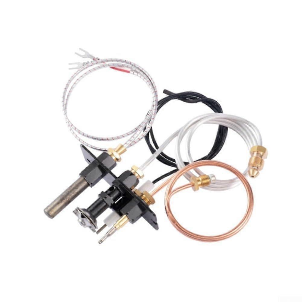 3-Way Gas Fireplace Pilot Mounting Kit With Thermocouple And Thermopilot Igniter For Majestic Fireplaces