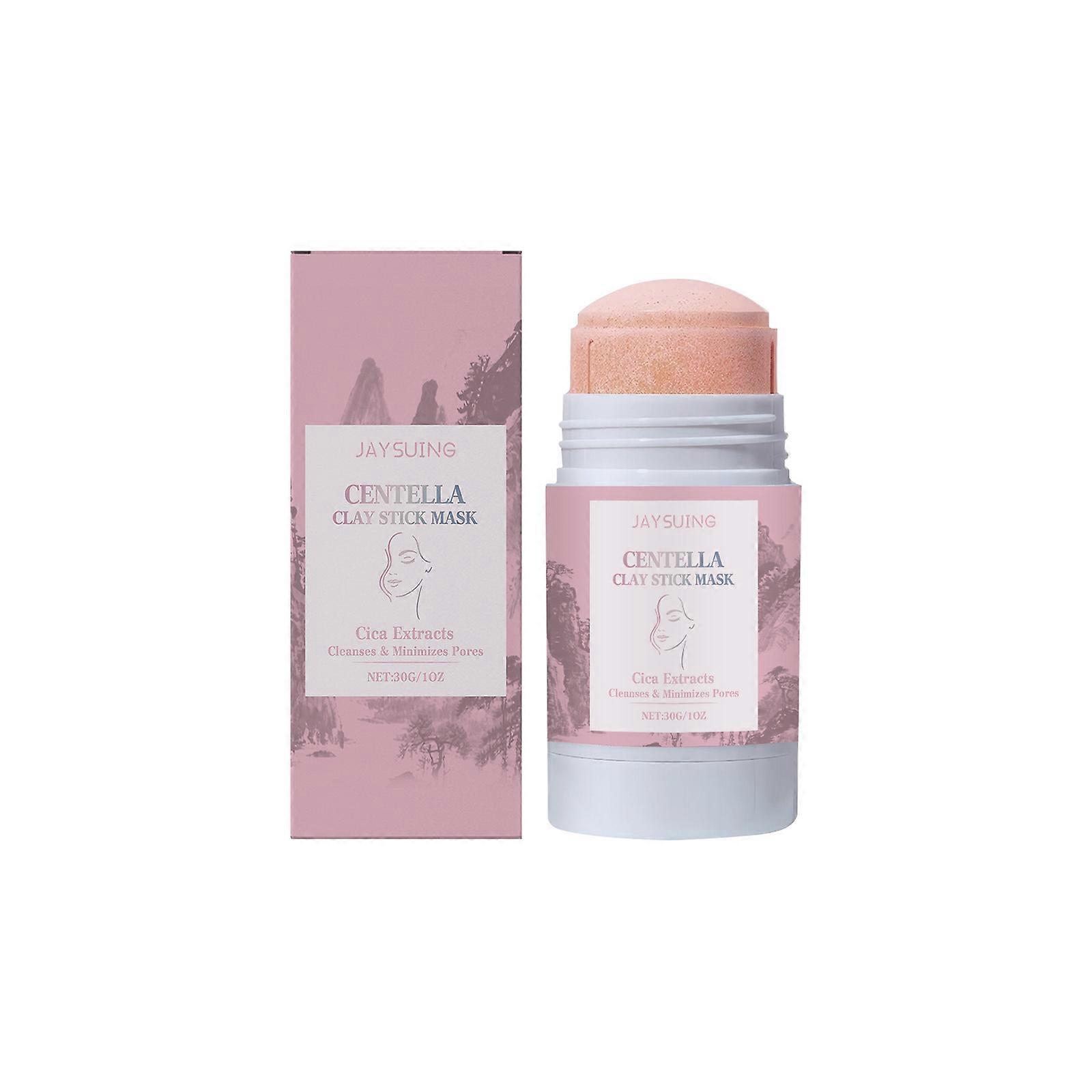 Centella Clay Mask Stick, Centella Pore Minimizing Clay Mask Stick, Hydrating and Moisturizing Face Mask Stick, Clay Mask Stick for Pores Deep Cleansi