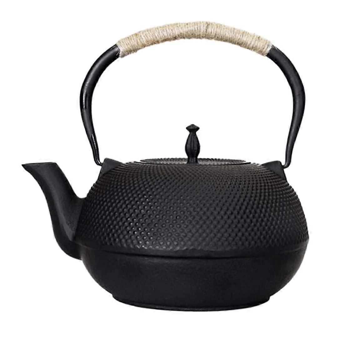 Japanese Cast Iron Teapot 1.8L With Infuser Uncoated Retro Iron Tea Pot