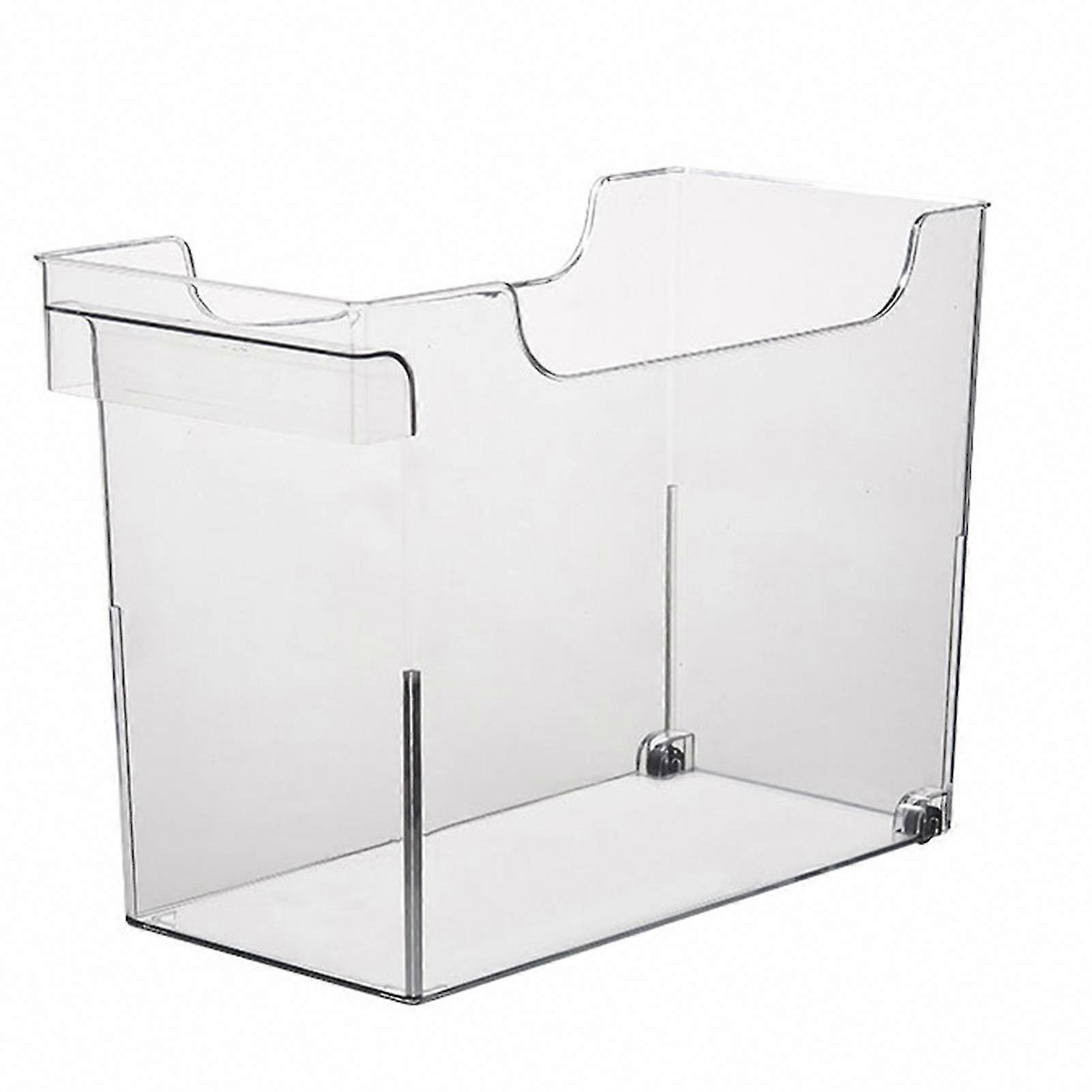 Space-Saving Clear U-Shaped Kitchen Organizer Bin for Pot Lids & Storage