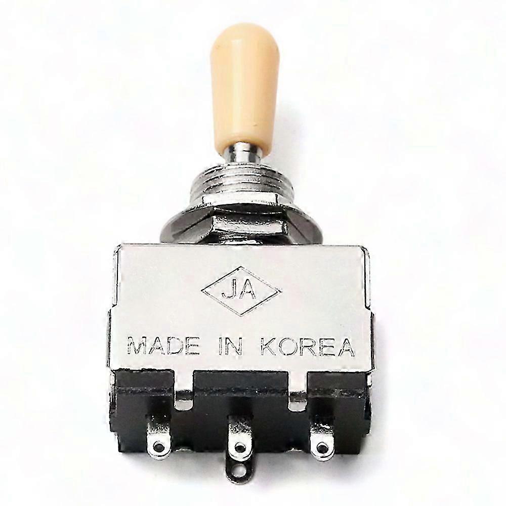 Beige Tip Solid Knob Shaft Box Style for SG 3-Way Pickup Selector Toggle Switch