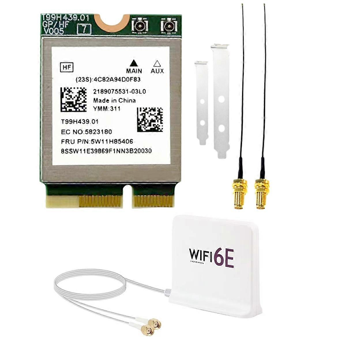 MT7927 WiFi7 Card+WiFi6E Antenna Tri-Band BT5.4 Wireless WiFi Card B